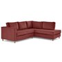 Voir la diapositive 4 : LISA DESIGN Jake - canapé déhoussable d'angle droit 5 places en velours