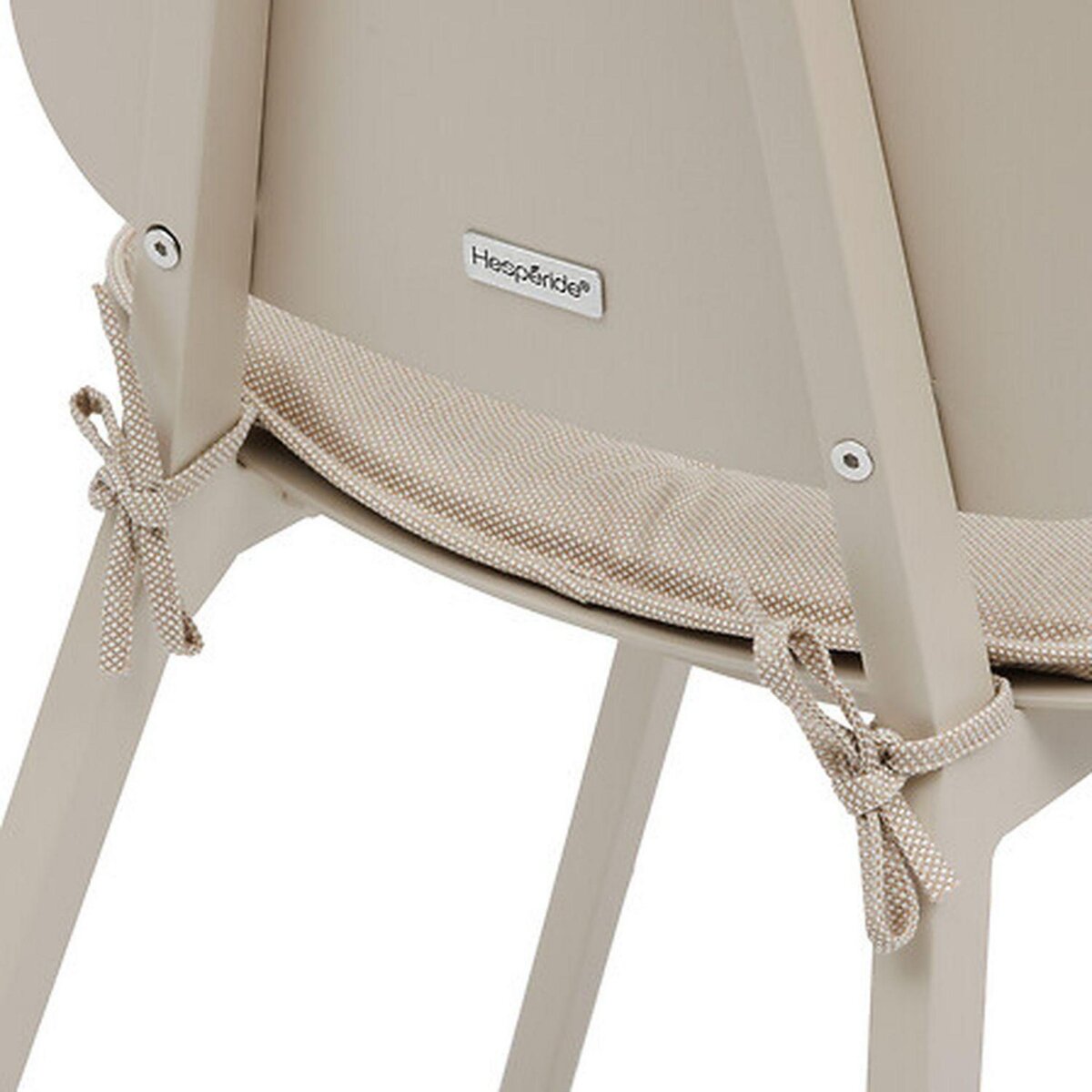 HESPERIDE Lot de 2 chaises de jardin en aluminium TERZANO - Beige et argile