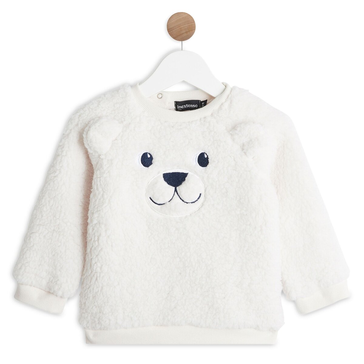 INEXTENSO Sweat sherpa ours bébé garçon