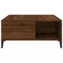 VIDAXL Table basse chene marron 80x80x36,5 cm bois d'ingenierie