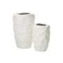 Voir la diapositive 2 : Paris Prix Vase Design en Argile  Mirena  32cm Blanc