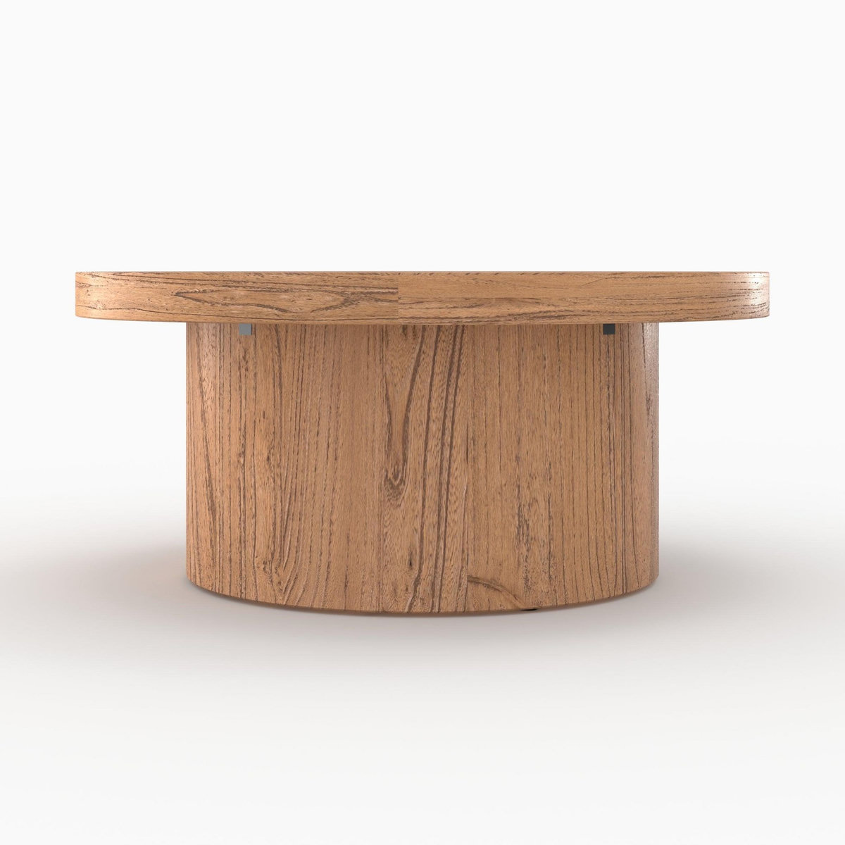 Rendez vous déco Table basse ronde en bois d'orme D80 cm-Garance