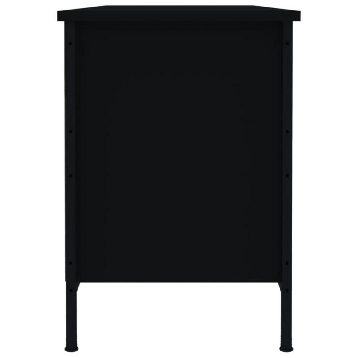 VIDAXL Armoire à chaussures noir 100x35x50 cm bois d ingénierie