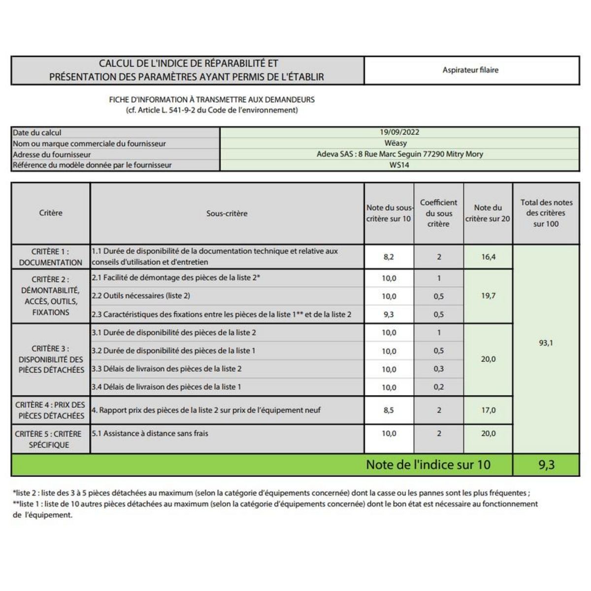 WEASY Aspirateur sans sac 78db bleu/noir - WS14