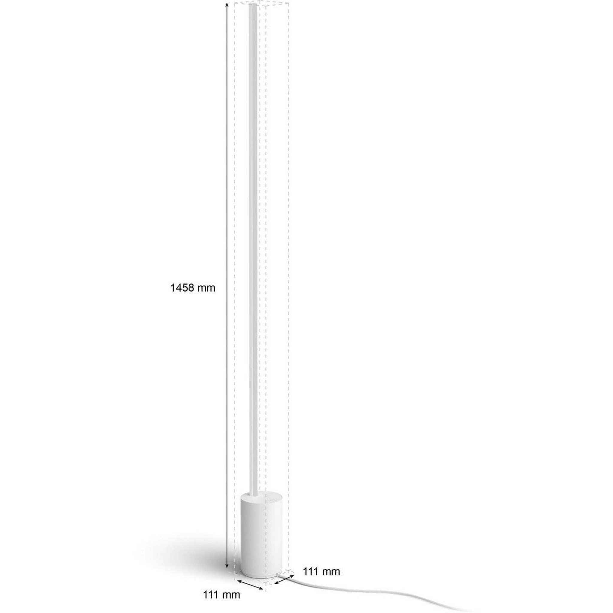 Voir la diapositive 3 : PHILIPS HUE Lampe connectée Gradient Signe blanc White&Color Ambianc