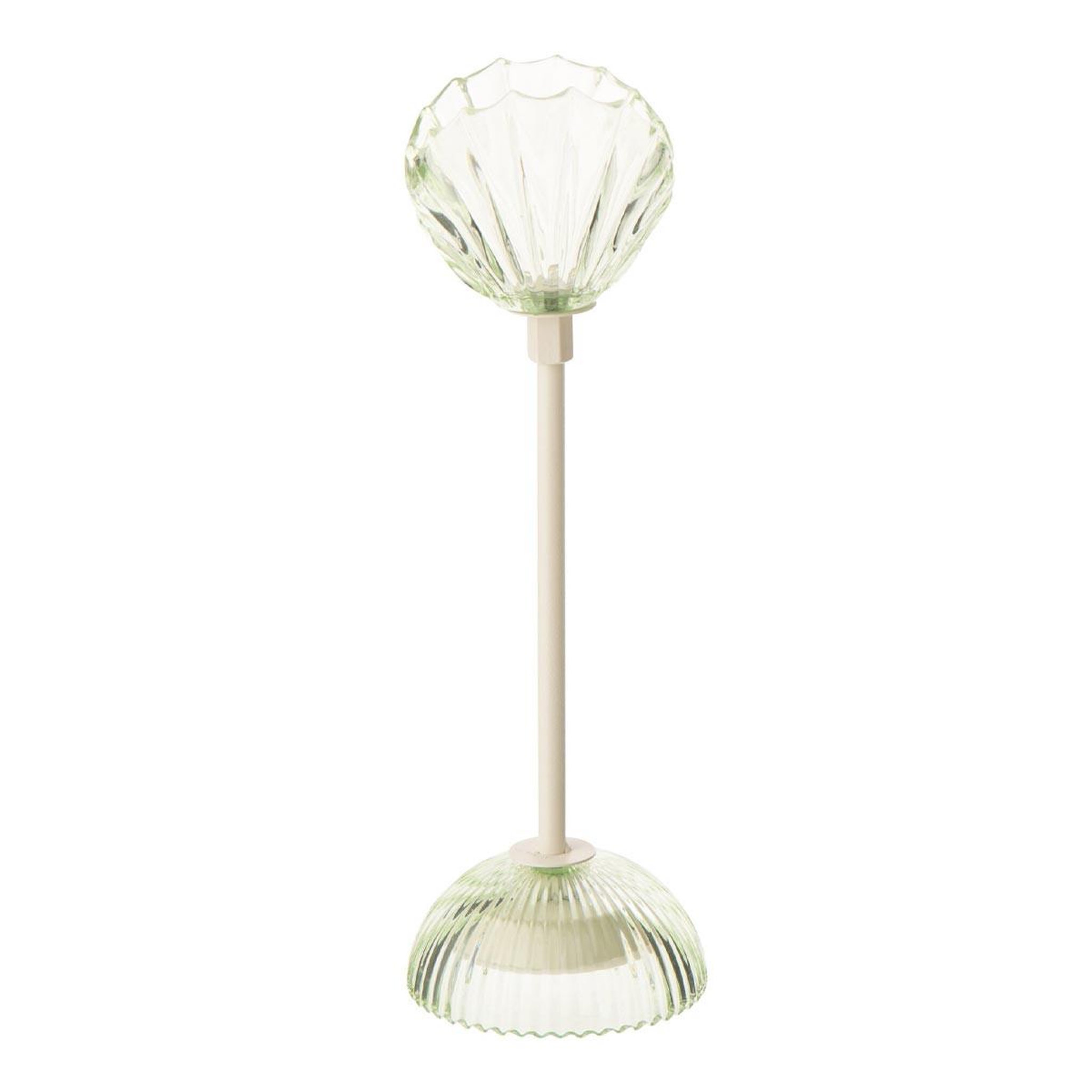 J-LINE Lampe à poser led coquillage  conchiglia  31cm vert clair