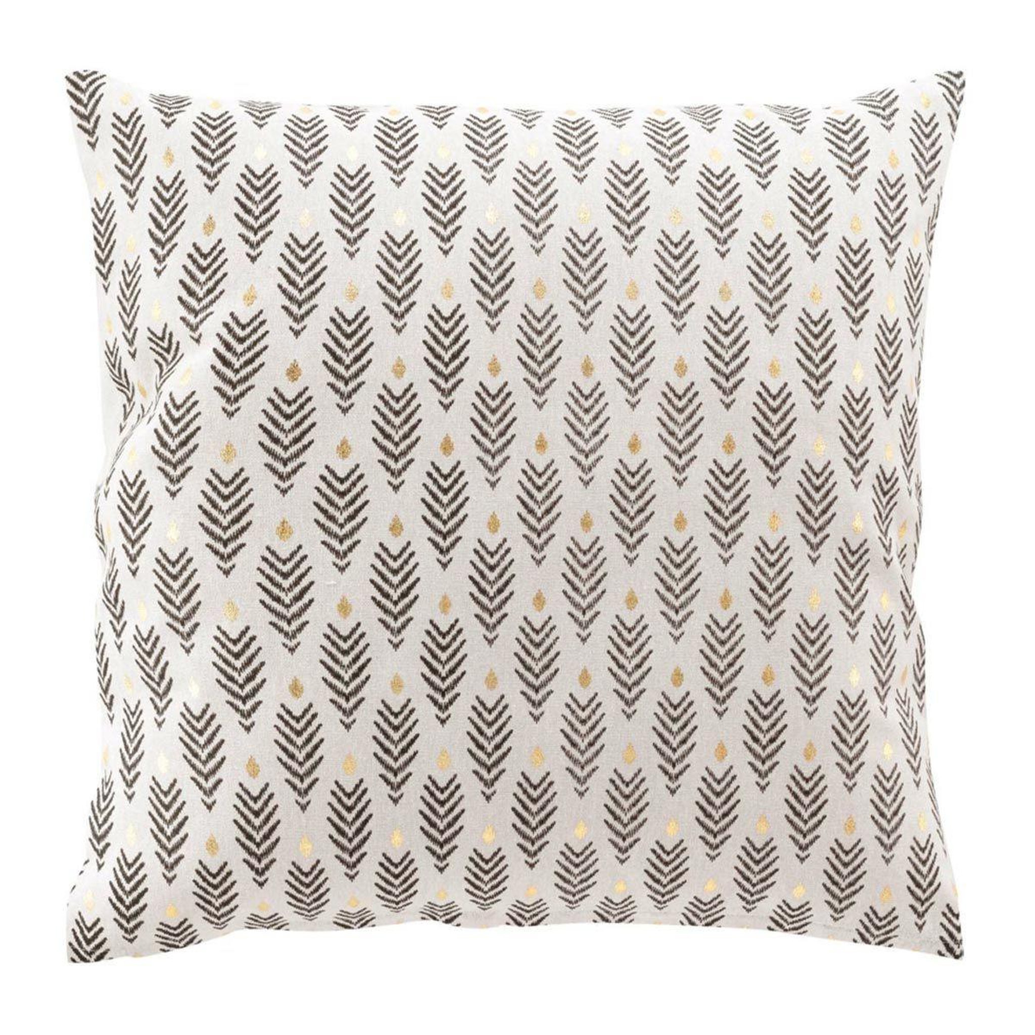 Douceur d'Intérieur Coussin déco imprimé  pearl  45x45cm beige