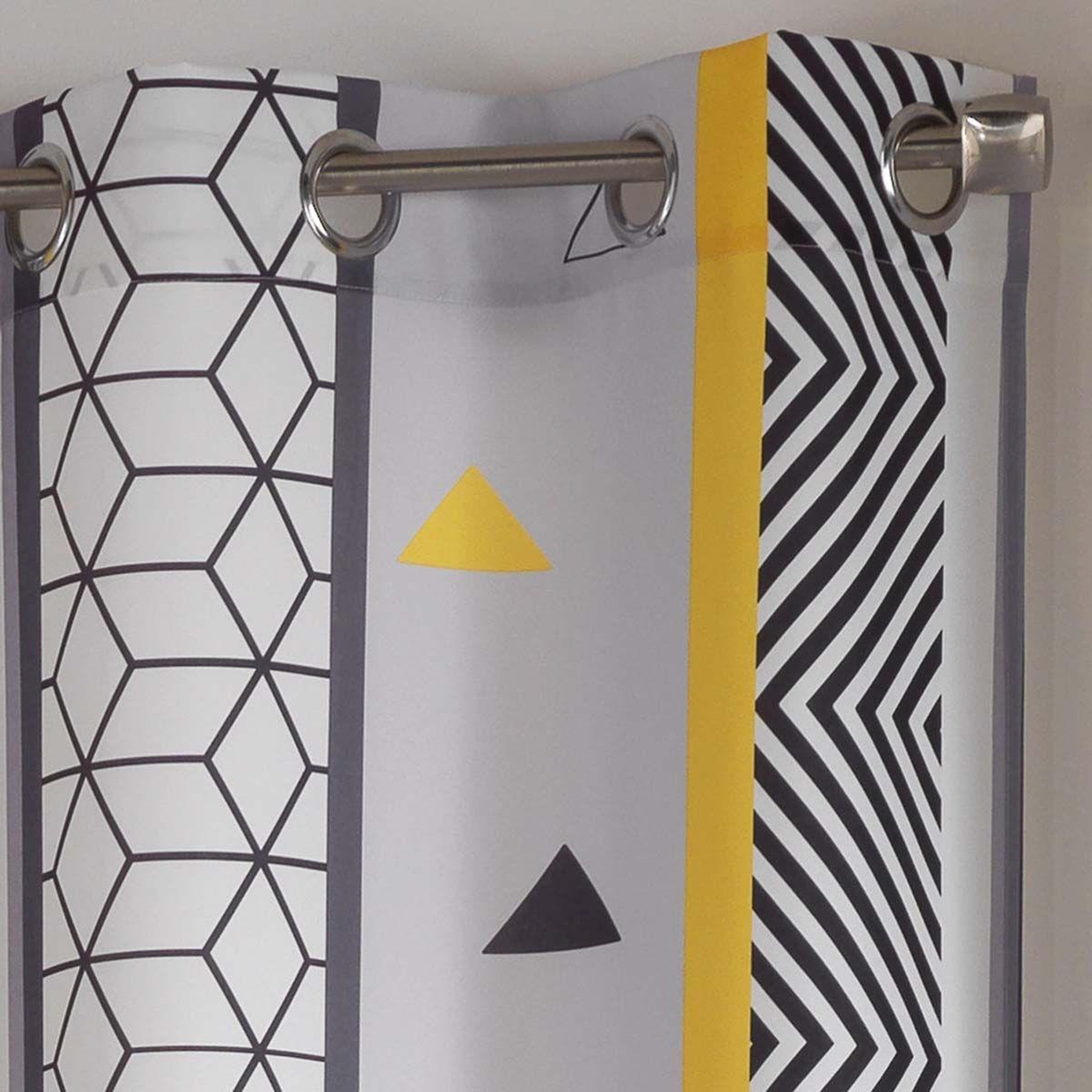 Voir la diapositive 2 : Douceur d'Intérieur Rideau  yellow mix  140x260cm multicolore