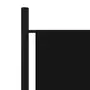 VIDAXL Cloison de separation 4 panneaux Noir 200x180 cm