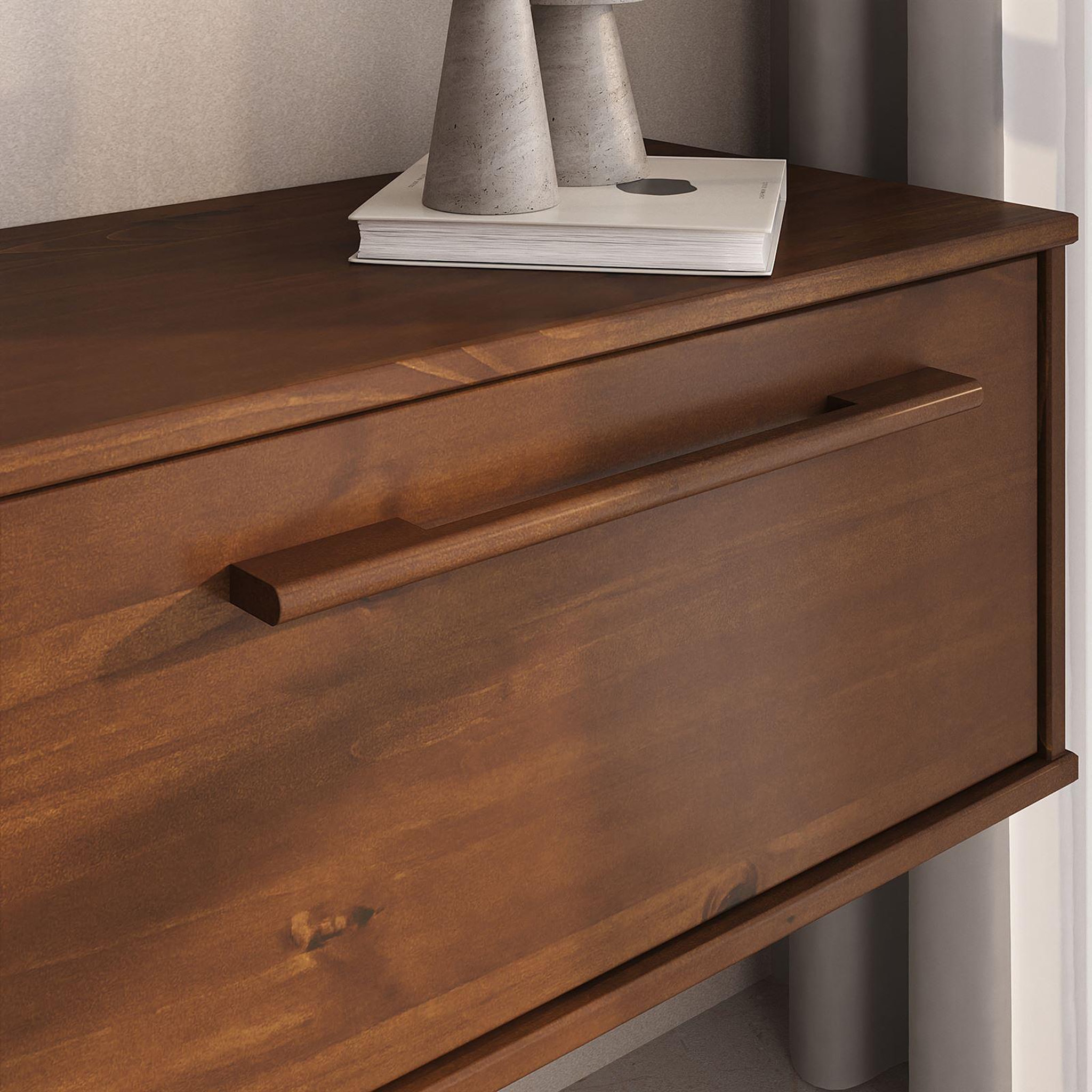 Voir la diapositive 5 : IDIMEX Meuble tv suspendu tecca l 180 cm 3 portes en bois massif