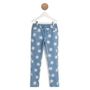 Voir la diapositive 1 : INEXTENSO Jegging bleu fille à motifs fleur marguerite