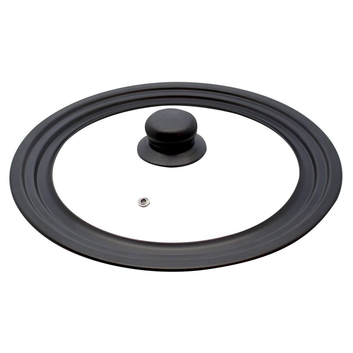 ELO Couvercle en verre 24/26/28 cm et acier au carbone Elo