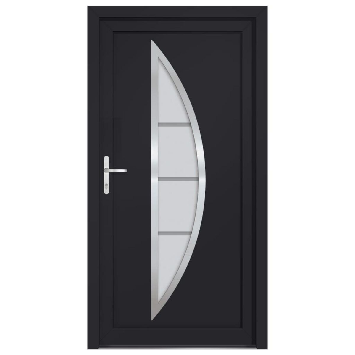 VIDAXL Porte d'entree anthracite 98x190 cm PVC