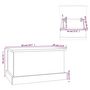 Voir la diapositive 6 : VIDAXL Boîte de rangement chene fume 50x30x28 cm bois d'ingenierie