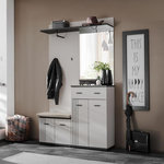 Paris Prix Ensemble Vestiaire 4P  Hugo  120cm Gris & Noir