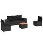 Voir la diapositive 2 : VIDAXL Salon de jardin 6 pcs avec coussins noir resine tressee