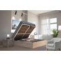Voir la diapositive 1 : Ensemble Lit coffre avec sommier relevable  140x190 cm BARCELONA + matelas 140x190 cm DIONE