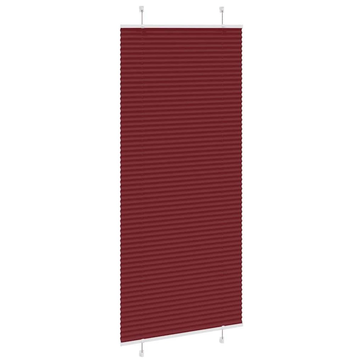 VIDAXL Store plisse rouge bordeaux 85x200 cm largeur du tissu 84,4 cm