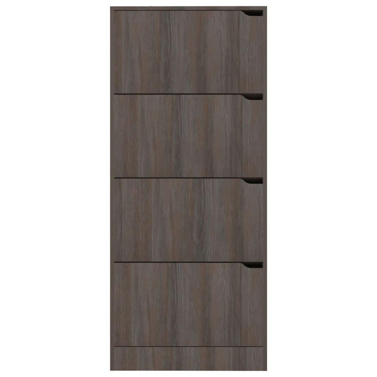 VIDAXL Armoire a chaussures 4 portes Chene sonoma gris Bois ingenierie