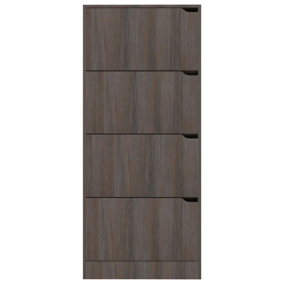 VIDAXL Armoire a chaussures 4 portes Chene sonoma gris Bois ingenierie