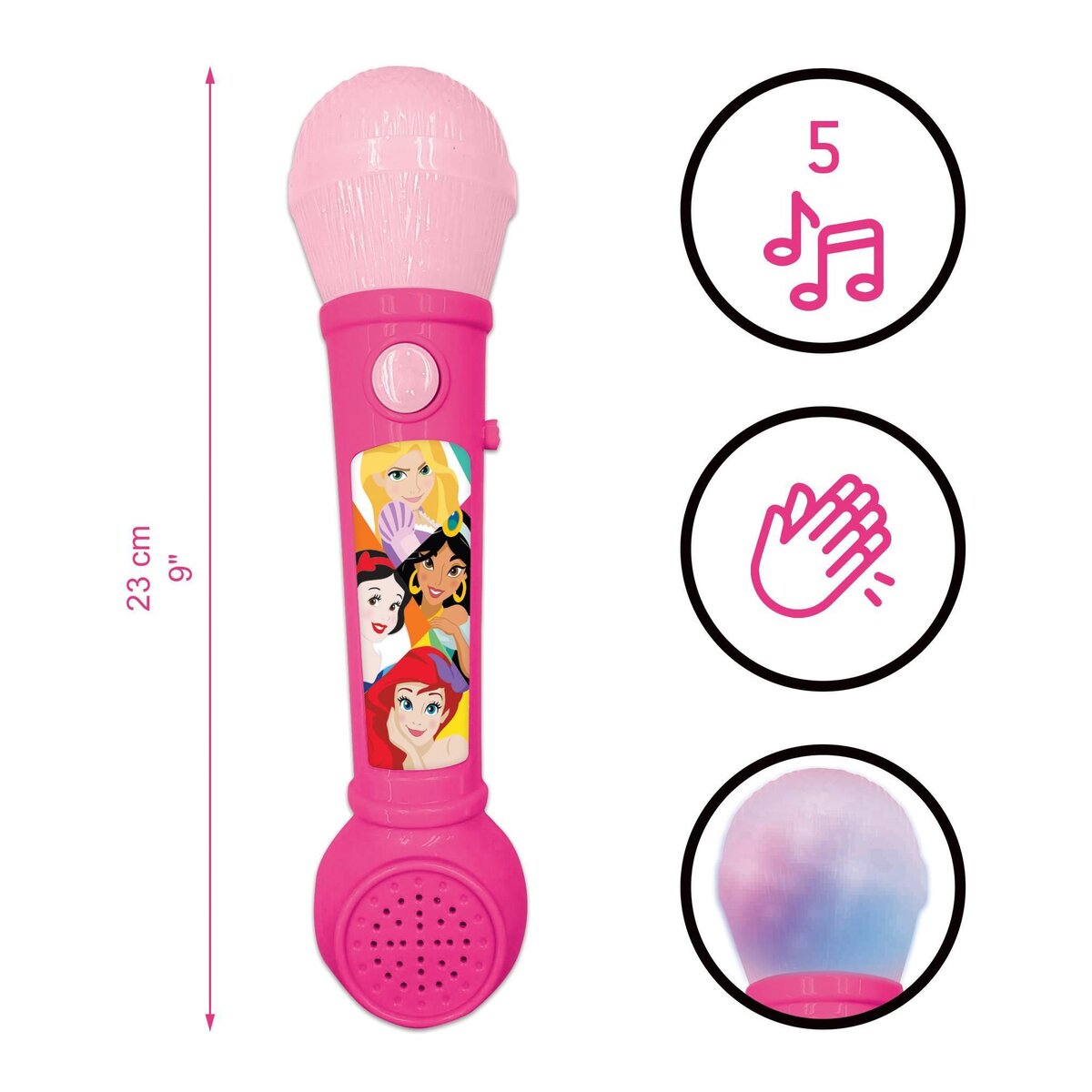 Lexibook Microphone Lumineux avec Mélodies et Effets Sonores