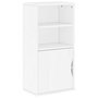 Voir la diapositive 2 : VIDAXL Armoire laterale ODDA blanc 40x24x79 cm bois massif pin