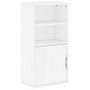 Voir la diapositive 2 : VIDAXL Armoire laterale ODDA blanc 40x24x79 cm bois massif pin