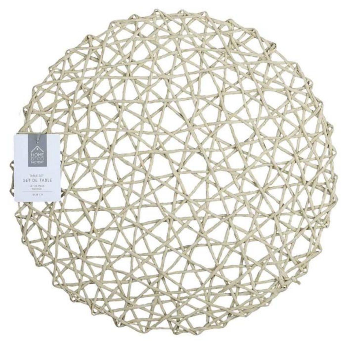 Paris Prix Set de Table Design  Ajouré  38cm Beige