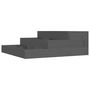 Voir la diapositive 2 : VIDAXL Jardiniere Gris 78x78x27 cm Bois massif de pin