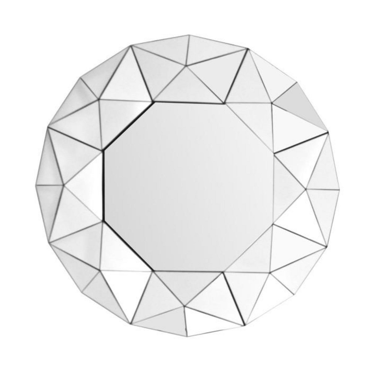 Paris Prix Miroir Mural Design  Vulcanus  70cm Argent