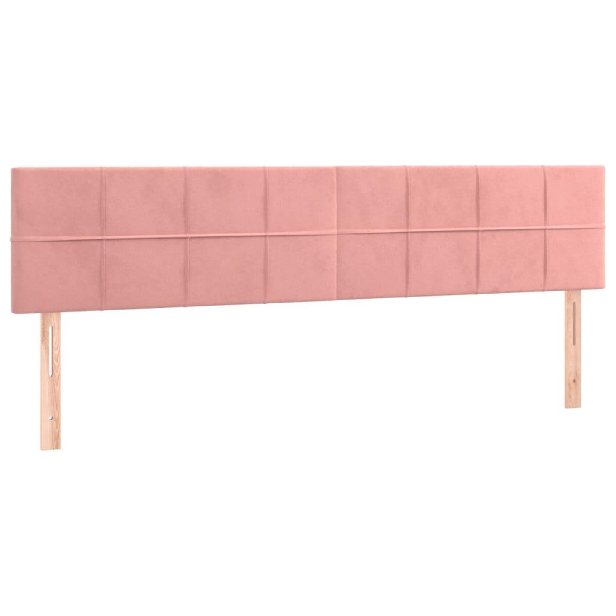 Voir la diapositive 2 : VIDAXL Tetes de lit 2 pcs Rose 80x5x78/88 cm Velours