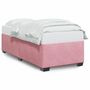 Voir la diapositive 2 : VIDAXL Cadre de lit sans matelas rose 90x190 cm velours