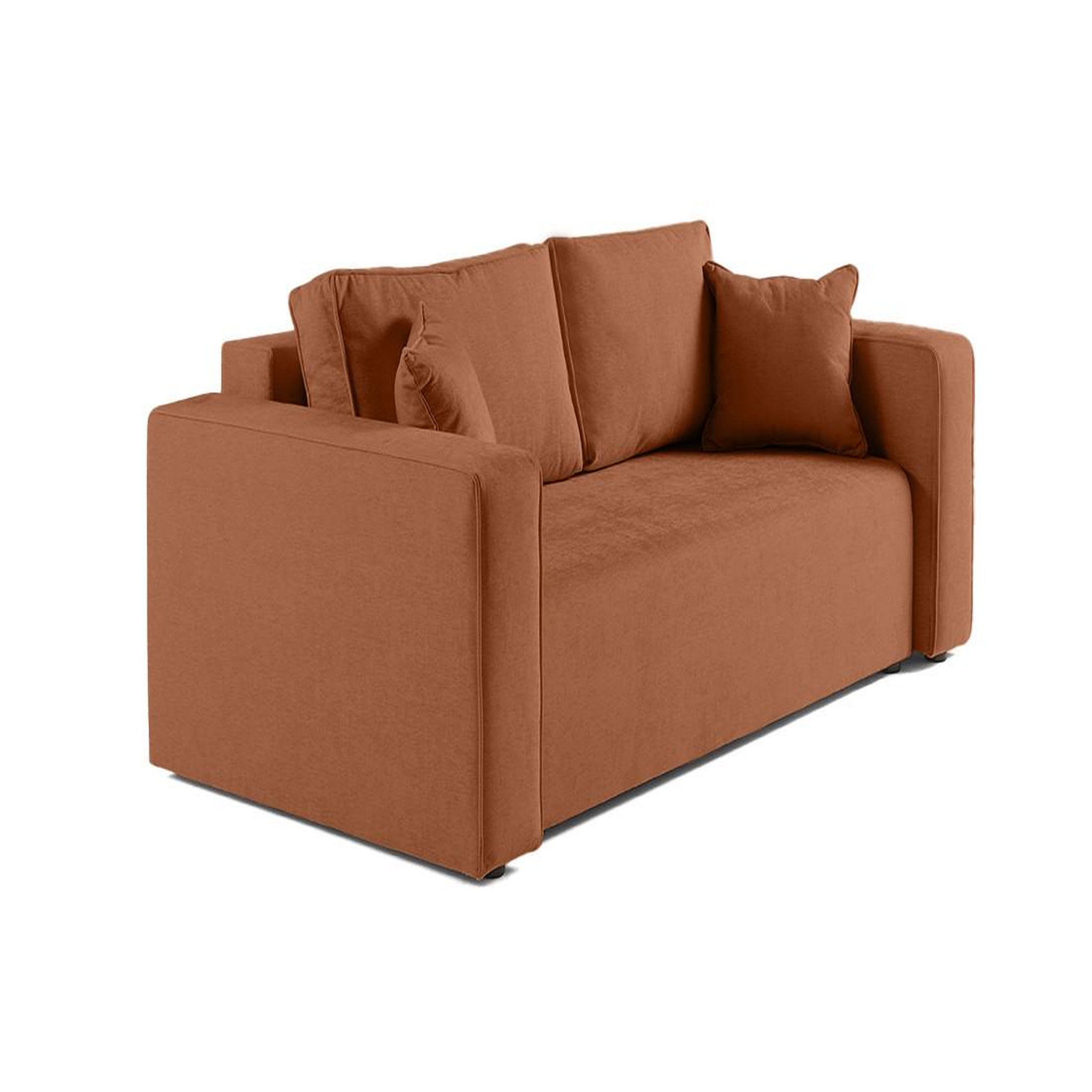 Voir la diapositive 3 : BEST MOBILIER Topaze - canapé droit 2 places - en tissu