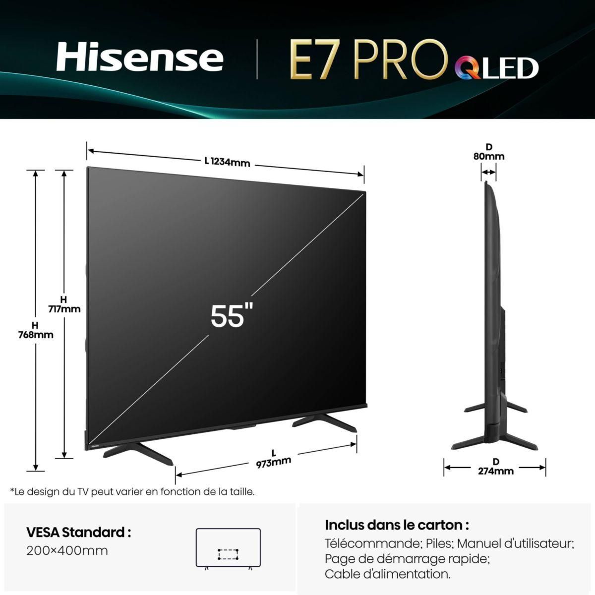 Hisense TV QLED 55E79Q PRO (139cm)