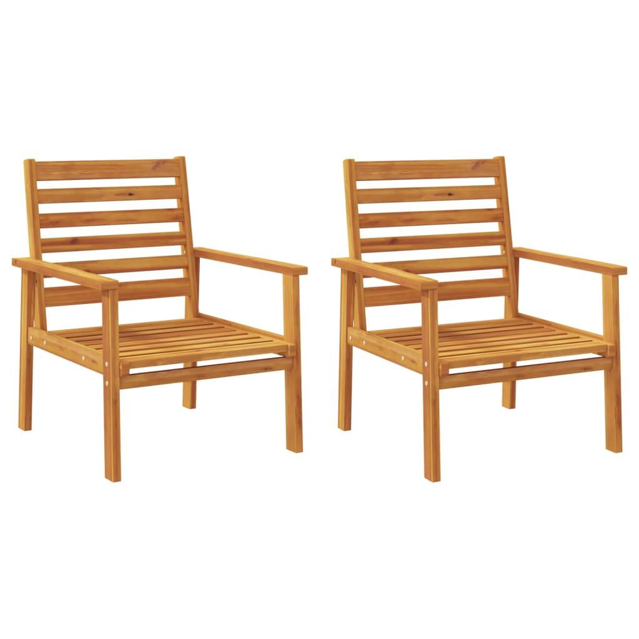 Voir la diapositive 4 : VIDAXL Salon de jardin 5 pcs bois d'acacia solide