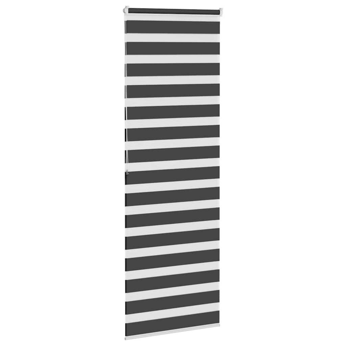 VIDAXL Store zebre noir 80x200 cm largeur du tissu 75,9 cm polyester