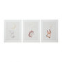 Voir la diapositive 1 : OSTARIA Lot de 3 tableaux toile Doudous 30x40 cm