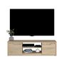 Voir la diapositive 6 : Meuble TV 2 portes 2 niches L150 cm MARGOT