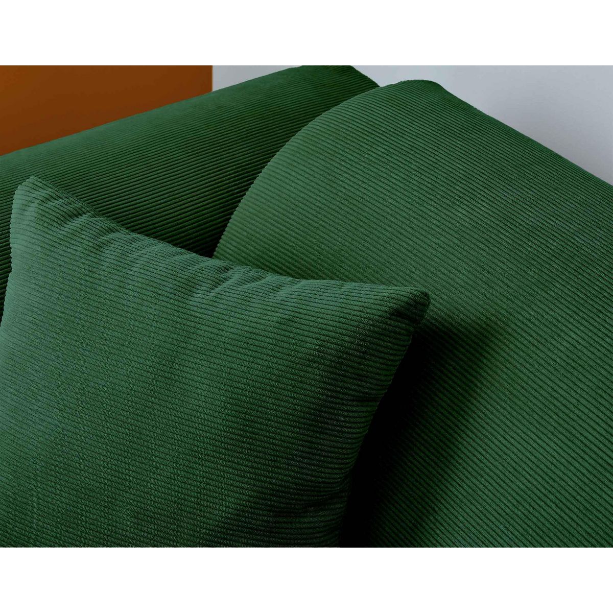 LISA DESIGN Aumance - canapé d'angle droit 4 places - en velours côtelé