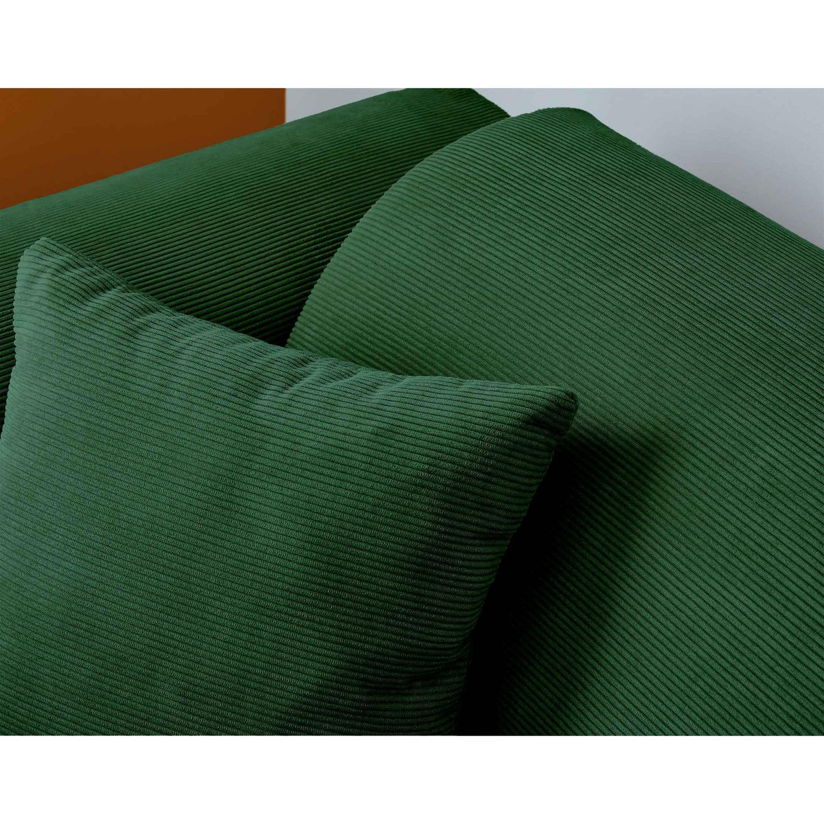 LISA DESIGN Aumance - canapé d'angle droit 4 places - en velours côtelé