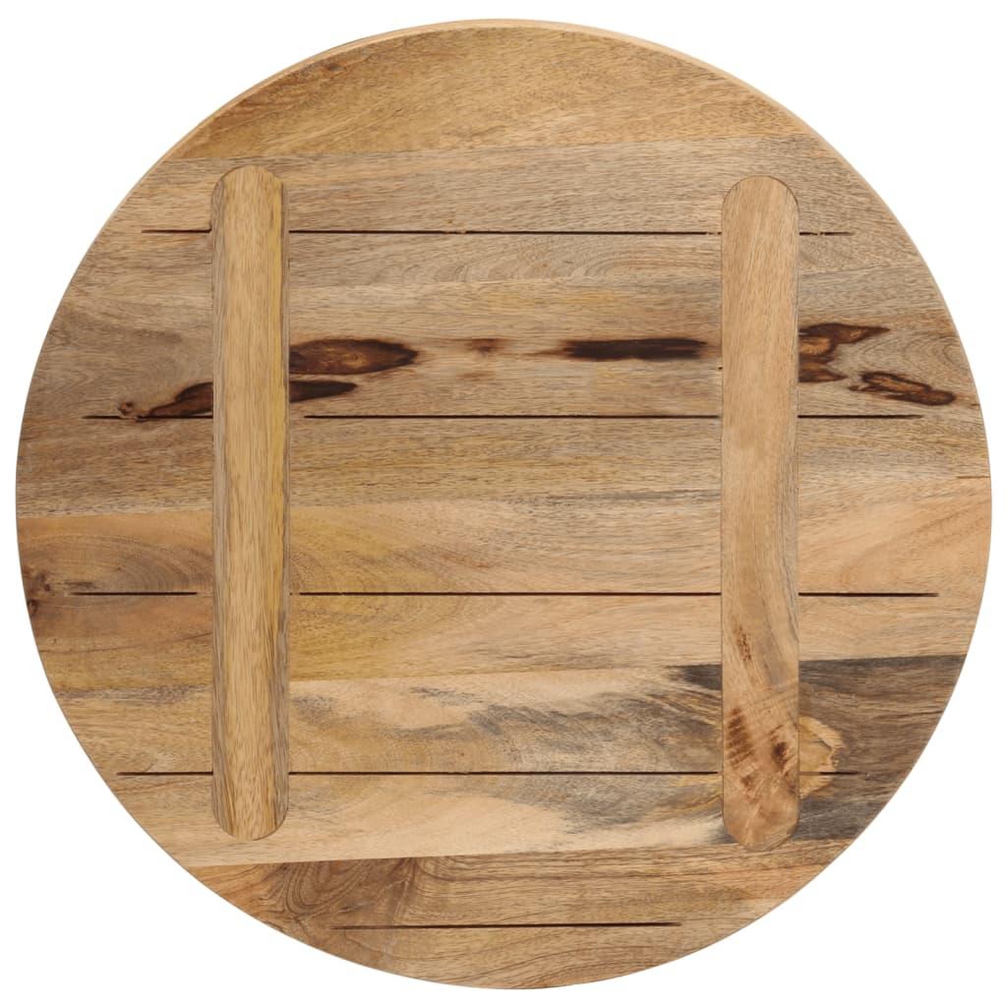 Voir la diapositive 5 : VIDAXL Dessus de table Ø 60x2,5 cm rond bois massif de manguier brut
