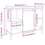 Voir la diapositive 6 : VIDAXL Meuble d'evier chene sonoma 80x33x60 cm bois d'ingenierie