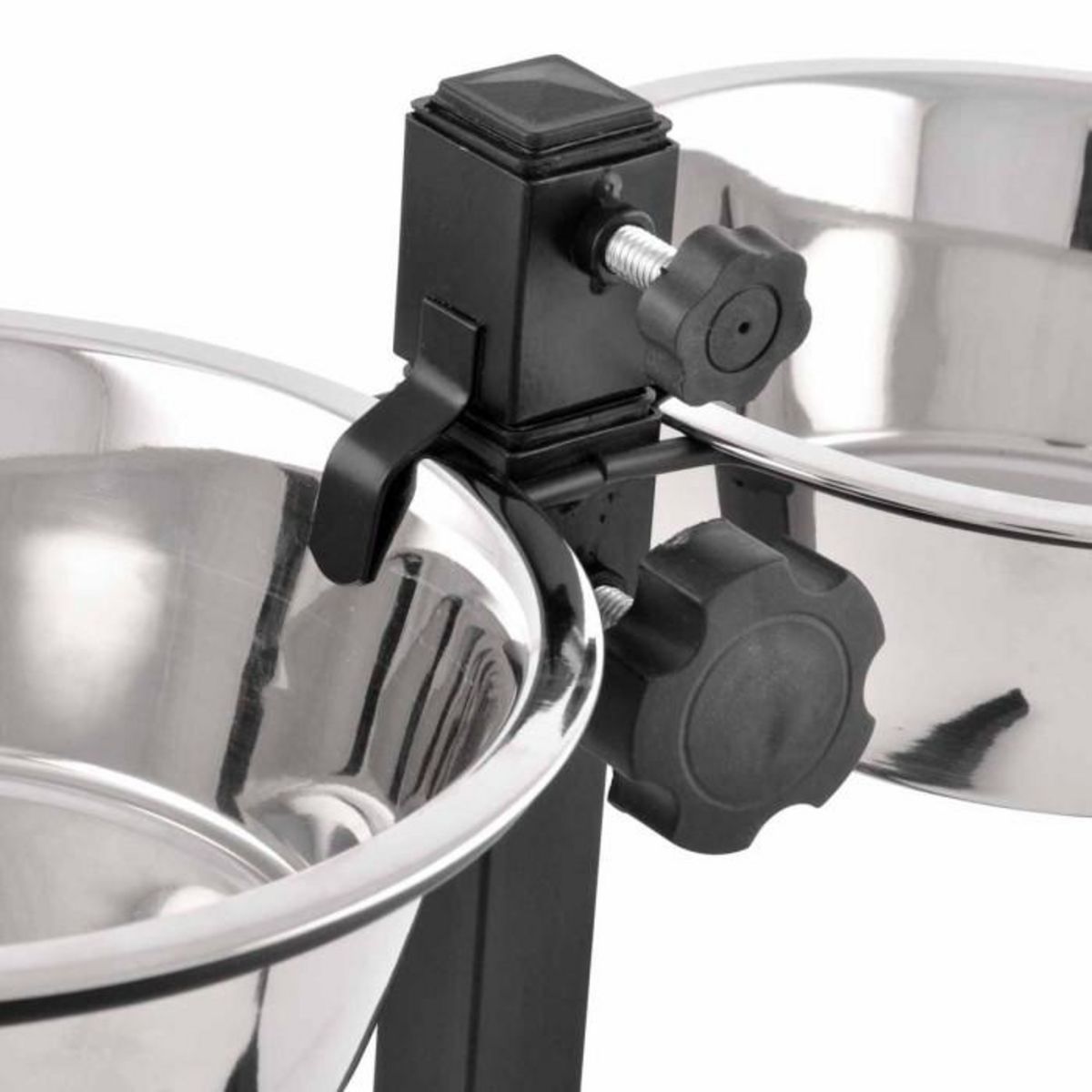 Paris Prix Lot de 2 Gamelles pour Chien  Réglable  46cm Argent