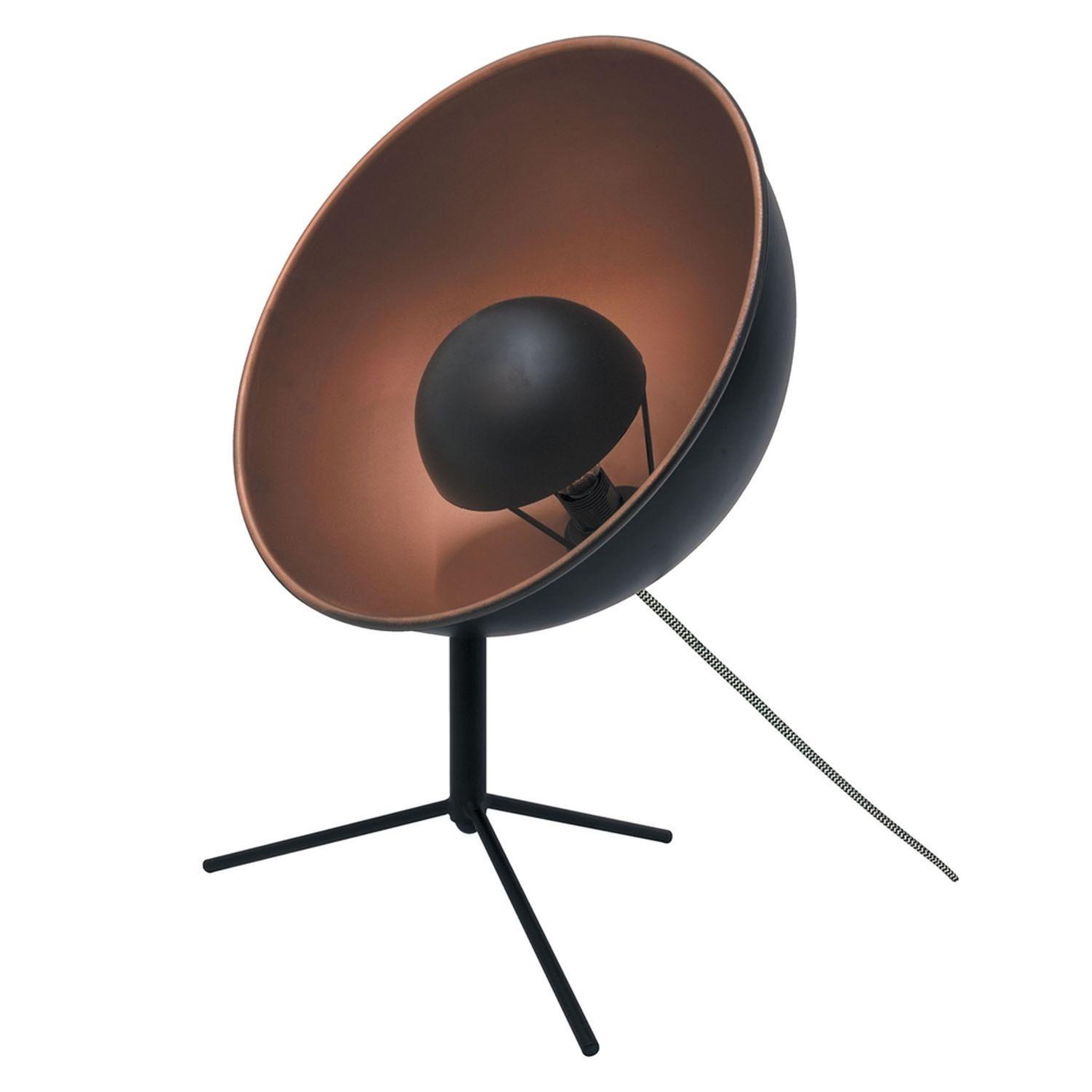 The Home Deco Factory Lampe trépied en métal cinéma - h. 45 cm. Coloris disponibles : Gris