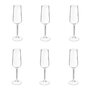 Voir la diapositive 1 : SECRET DE GOURMET Lot de 6 Flûtes à Champagne  Nora  22cl Transparent