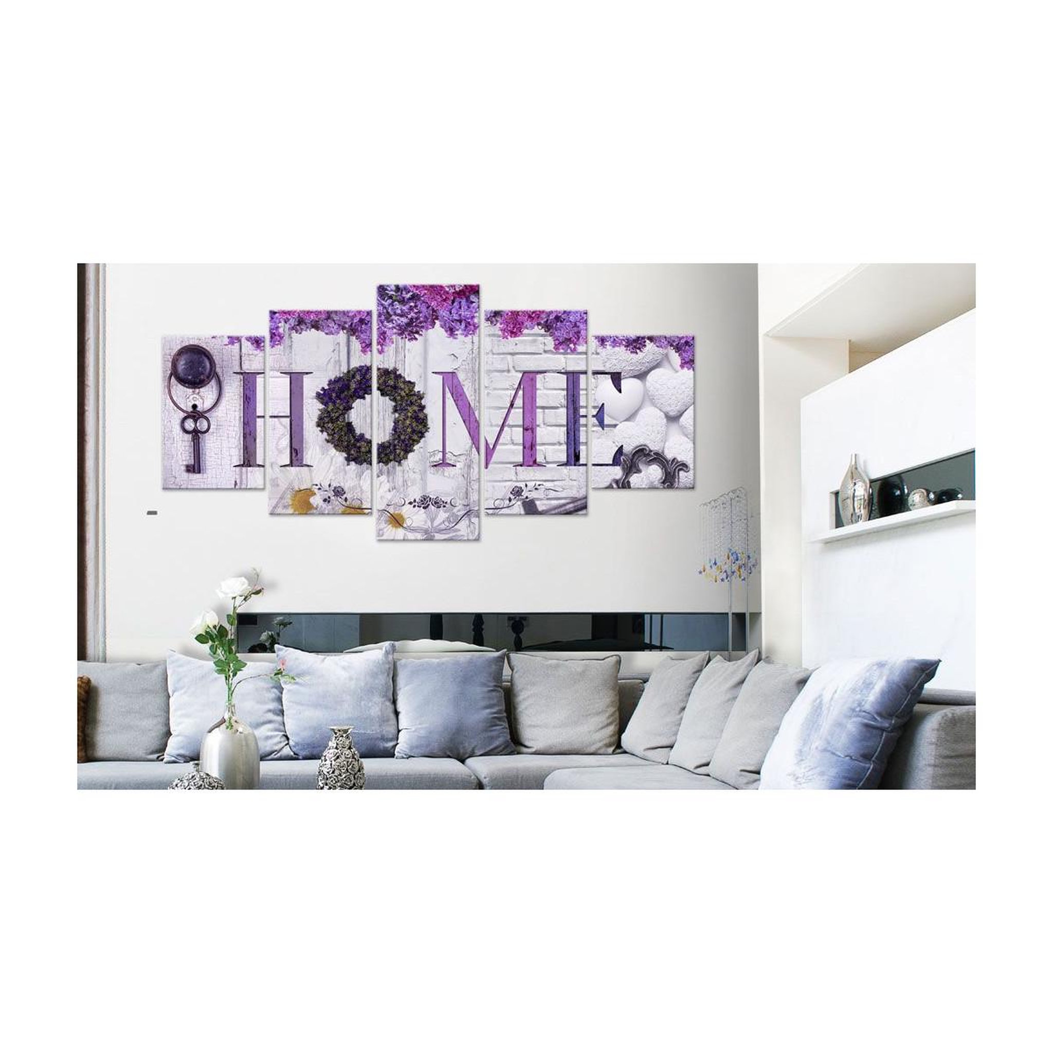 Voir la diapositive 2 : Paris Prix Tableau imprimé  purple house