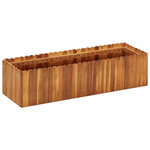 VIDAXL Lit sureleve de jardin 100x30x25 cm Bois massif d'acacia