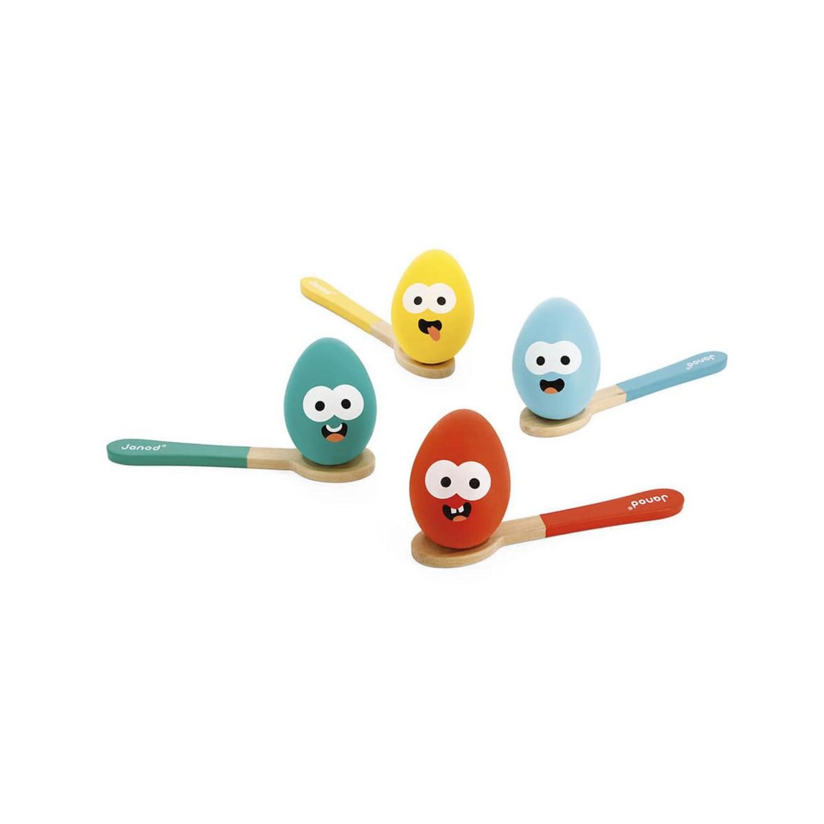 Juratoys-Janod Course aux Œufs - Jeu d'Anniversaire Amusant pour Enfants