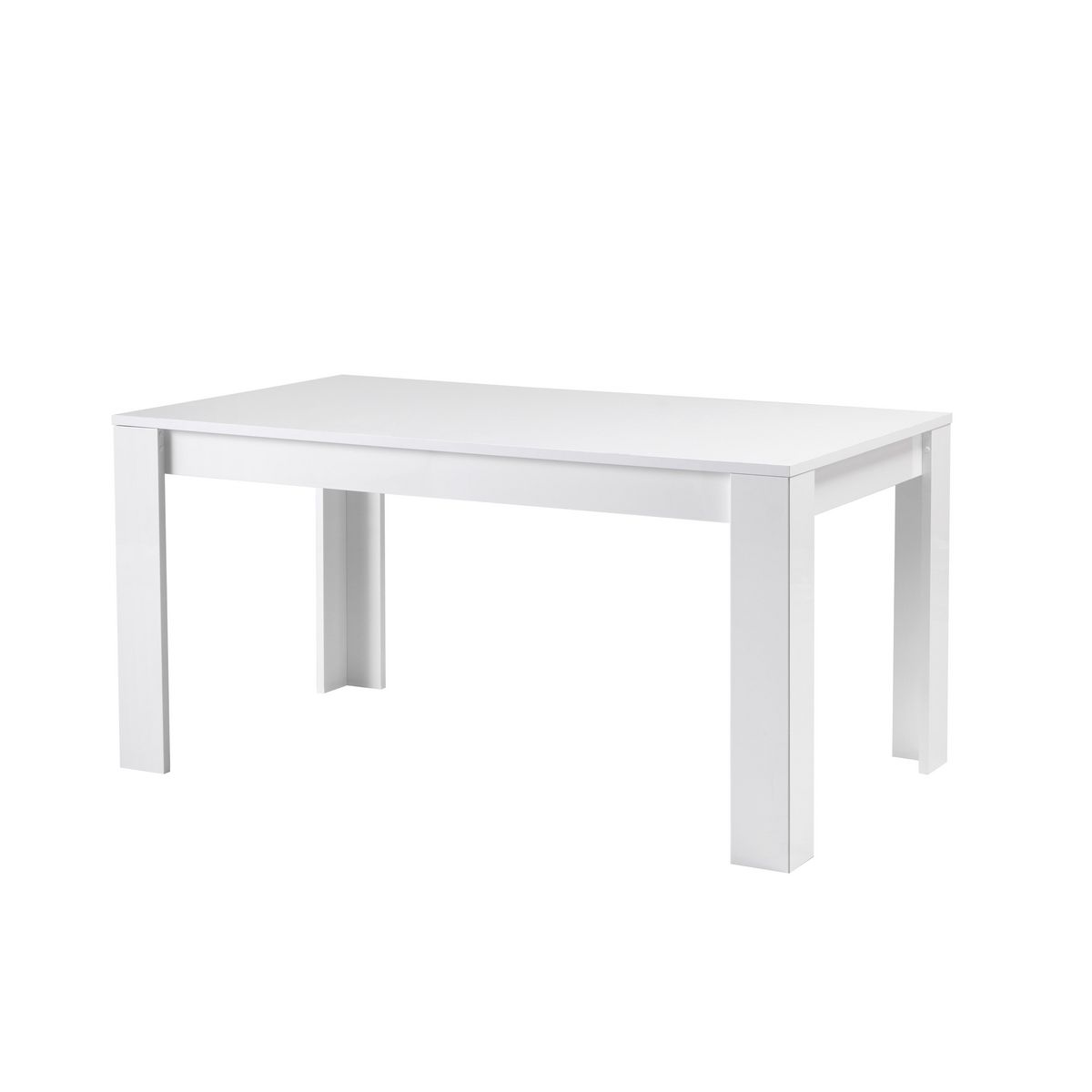 Table de séjour moderne laquée brillante L190cm MILANO