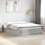 Voir la diapositive 1 : VIDAXL Cadre de lit sans matelas sonoma gris 150x200 cm